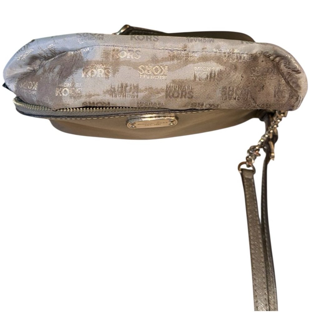REHAB Michael Kors Cindy Metallic Leather Dome Crossbody Bag - Picture 6 of 9